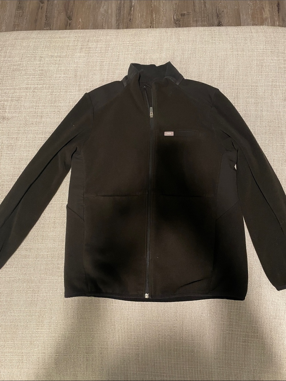 Figs Women's Black Full-Zip Jacket